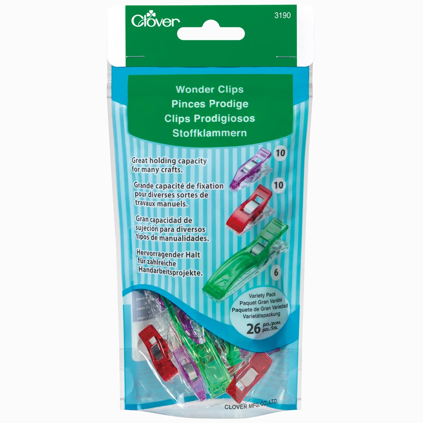 Clips Mágicos Clover Varios Tamaños