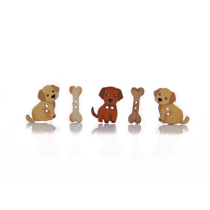 Botón Madera Bebés Peludos