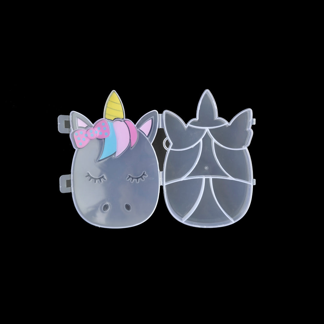 Organizador plástico unicornio moño
