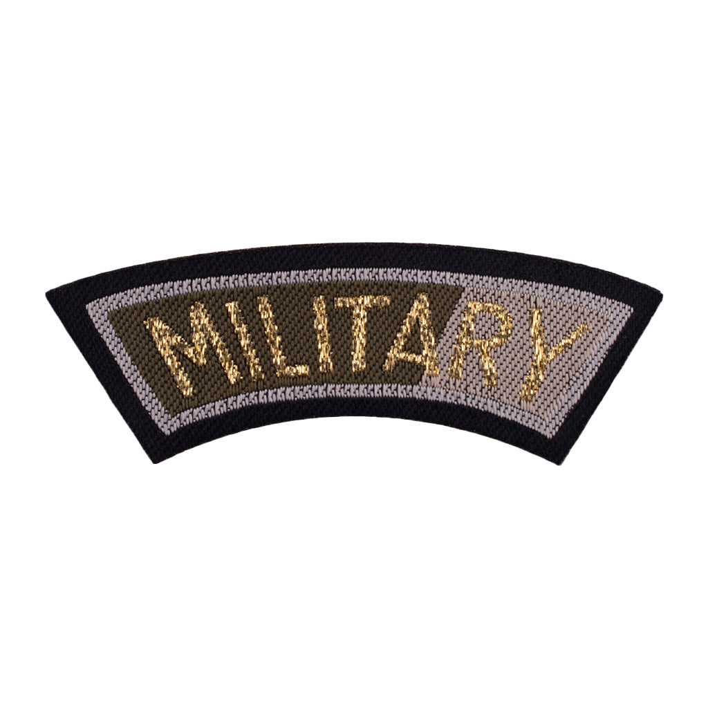 Aplique militar 2x7cm Dorado
