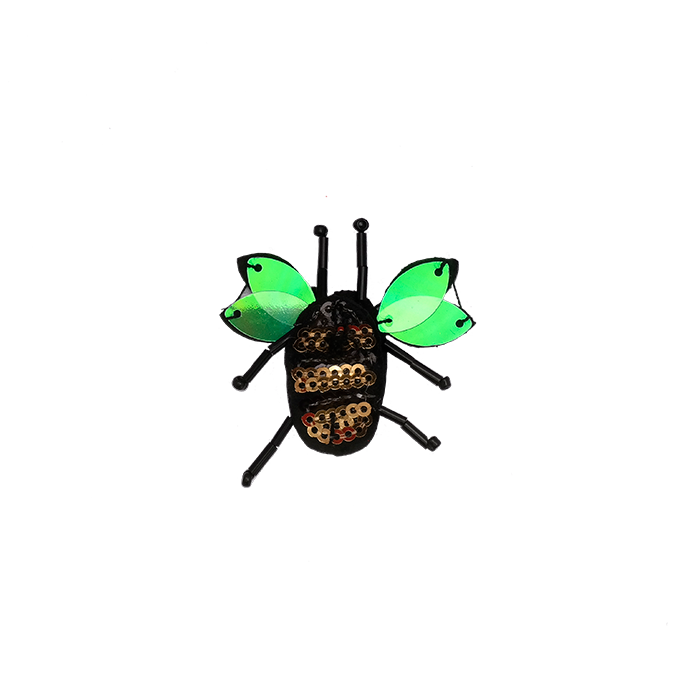 Aplique Abeja Lentejuela 4cm