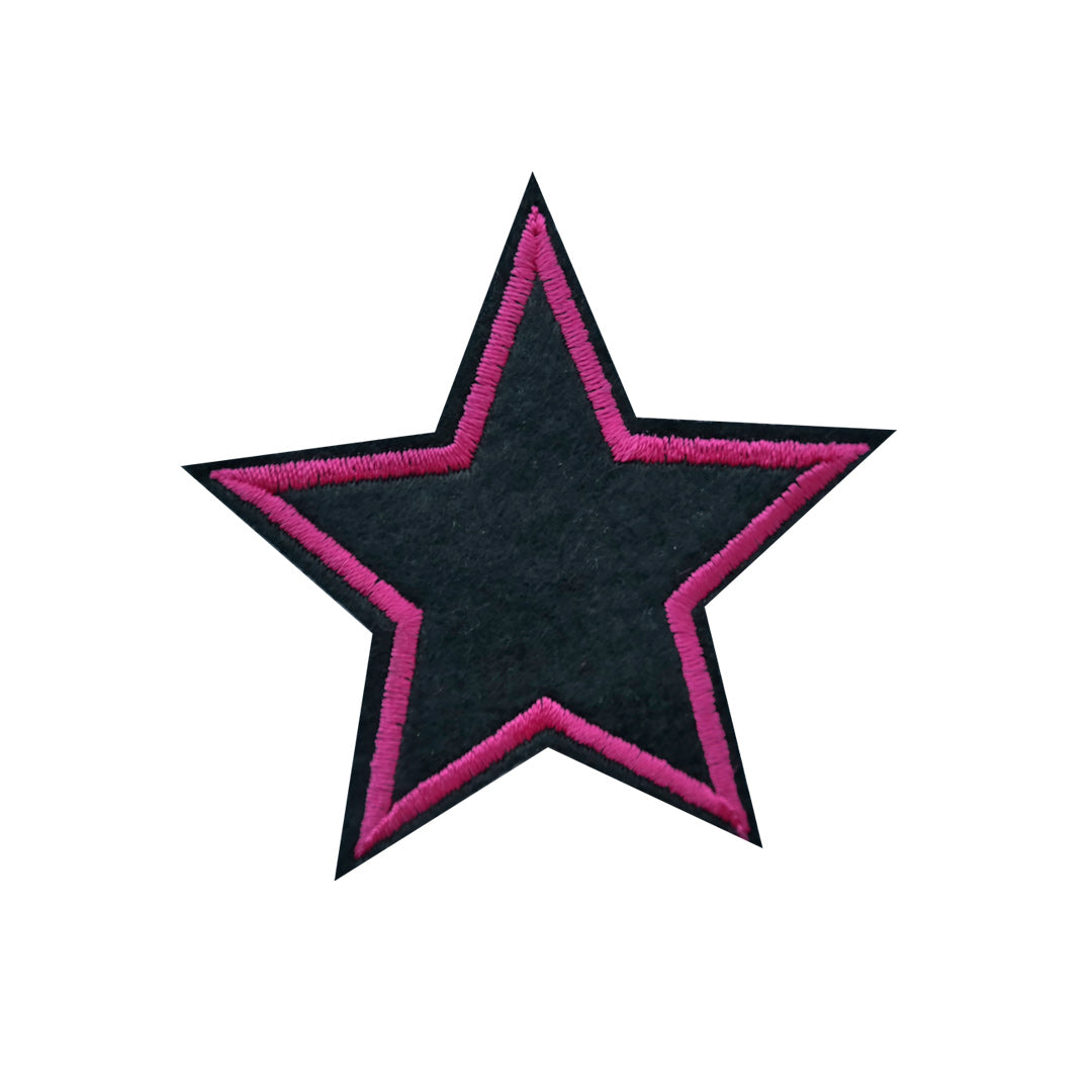 Aplique Estrella 6x6 cm Negro