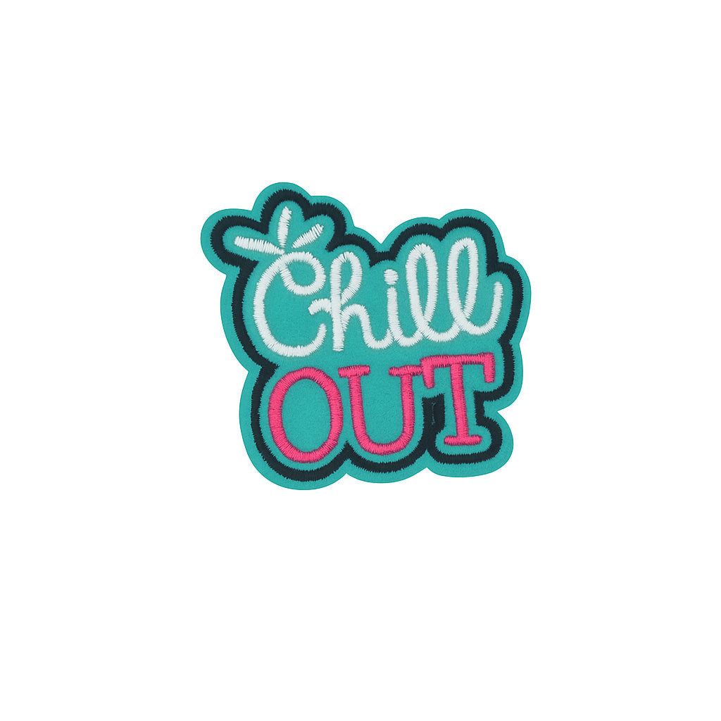 Aplique Chill Out 5cm Verde