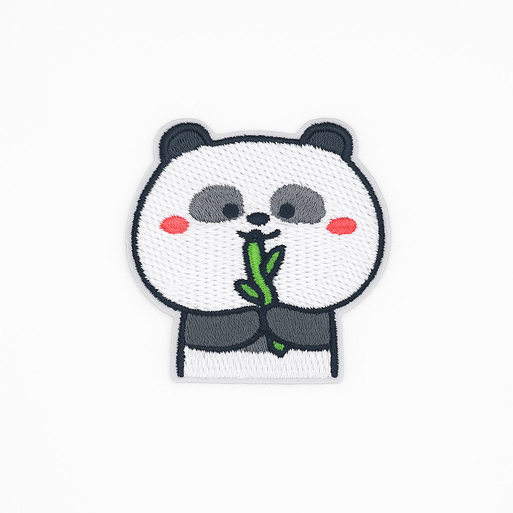 Aplique Oso Panda Bambú 4cm