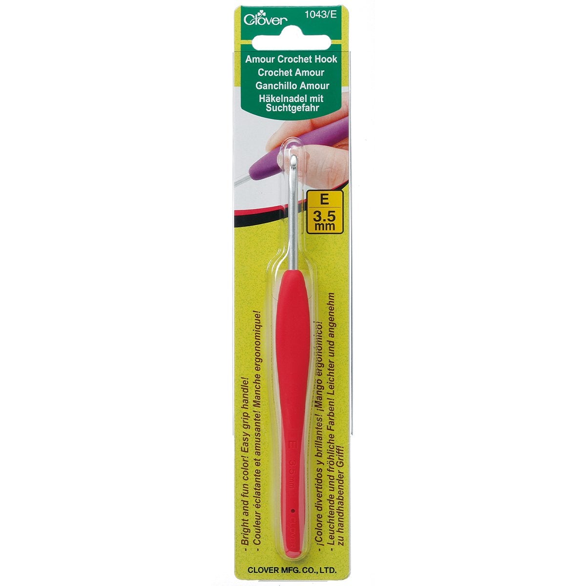 Aguja Crochet Amour Ergonómica Clover