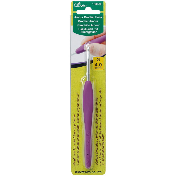 Aguja Crochet Amour Ergonómica Clover