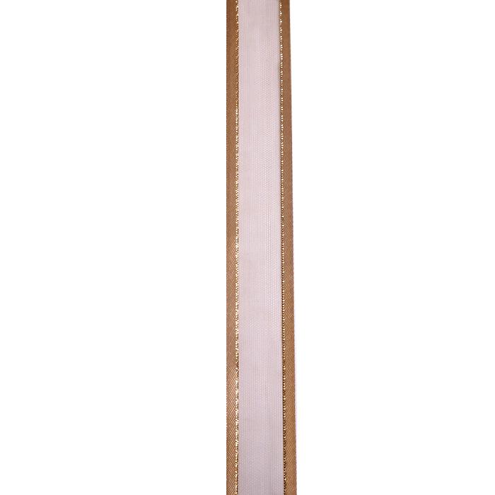 Cinta Tull Satín Lurex Oro 20 mm