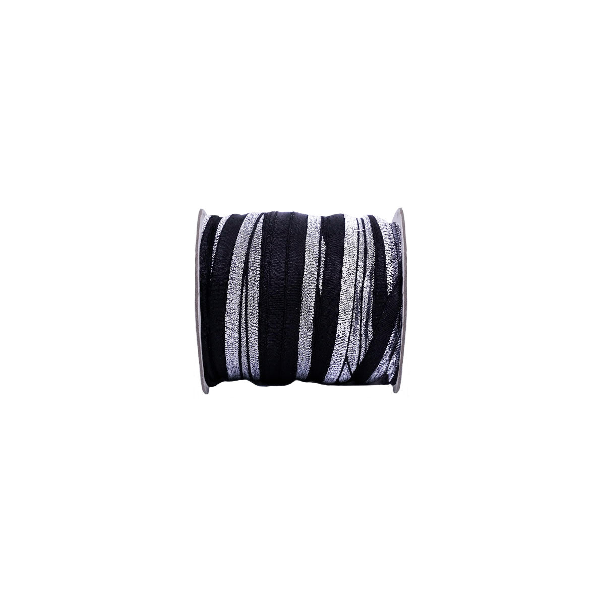 Sesgo Elástico Lurex Plata 16mm