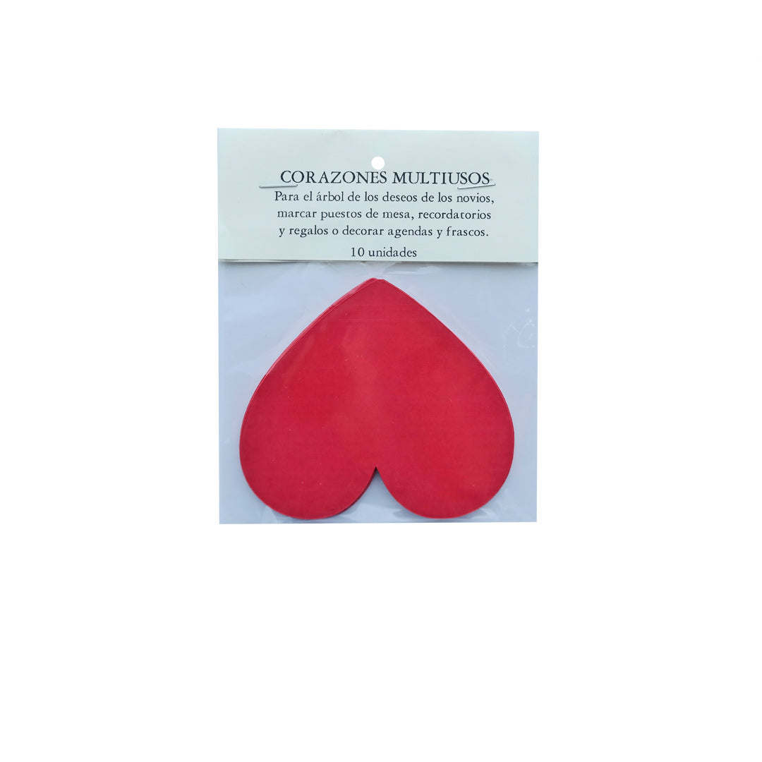 Corazones Cartulina 9x8 cm